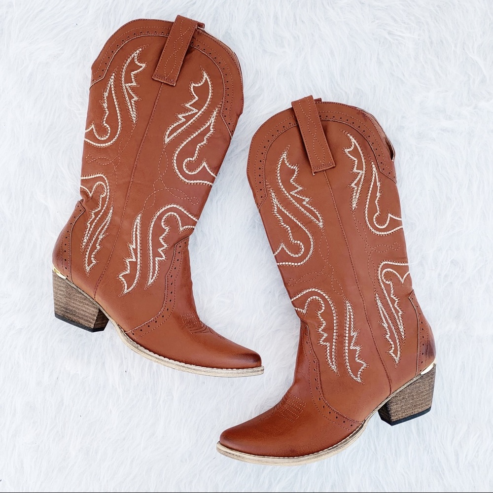 NWOT VERY VOLATILE Raspy Western Cowboy Boots 10 - Picture 1 of 14